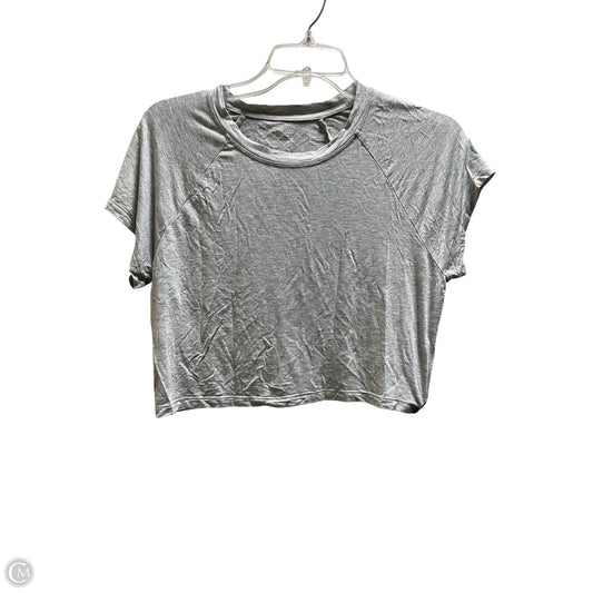 Top Short Sleeve By Offline In Grey, Size: M