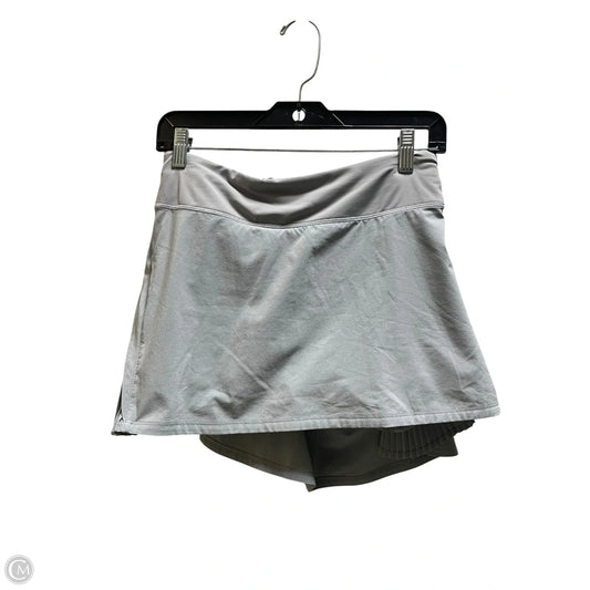 Athletic Skirt By Lululemon In Grey, Size: 8