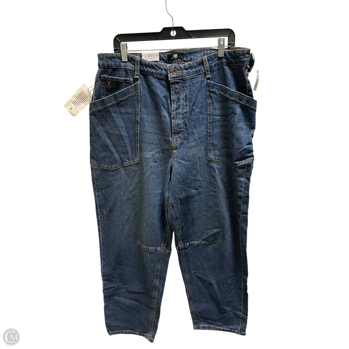Jeans Designer By Frye In Blue Denim, Size: 14