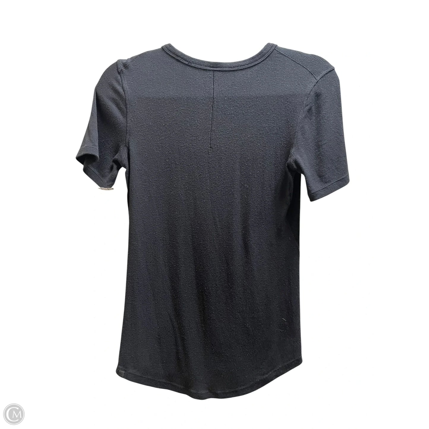Top Short Sleeve By Lululemon In Black, Size: S