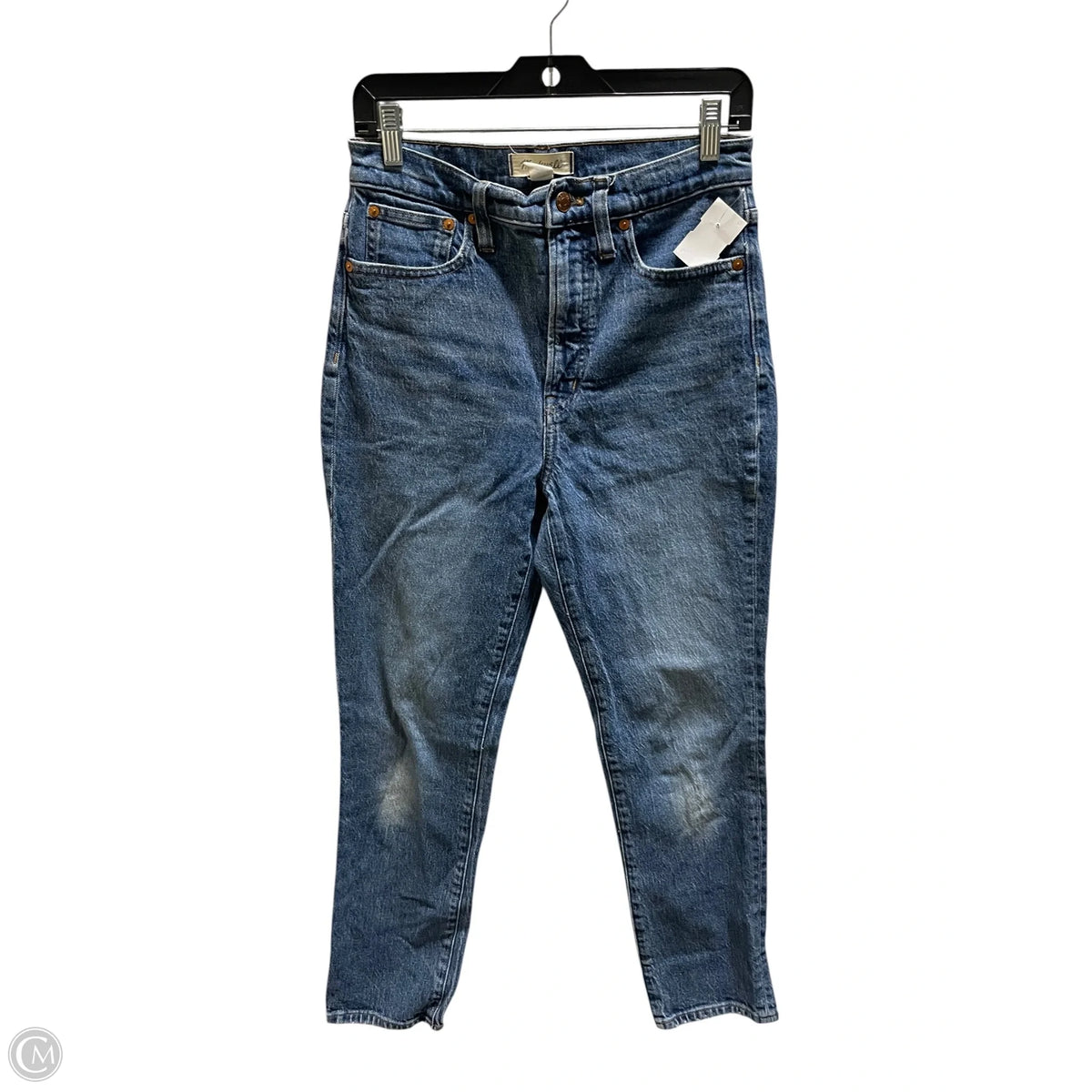 Jeans Straight By Madewell In Blue Denim, Size: 6