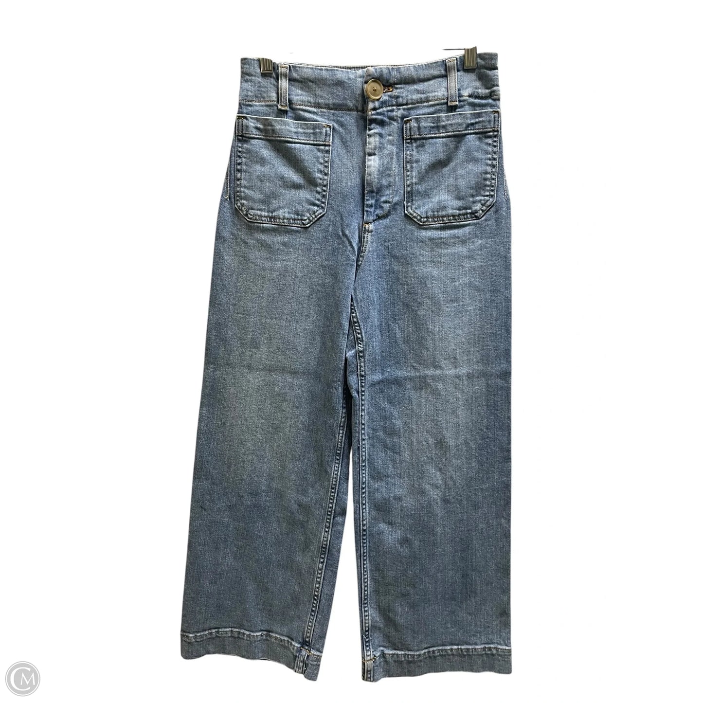 Jeans Straight By Maeve In Blue Denim, Size: 4