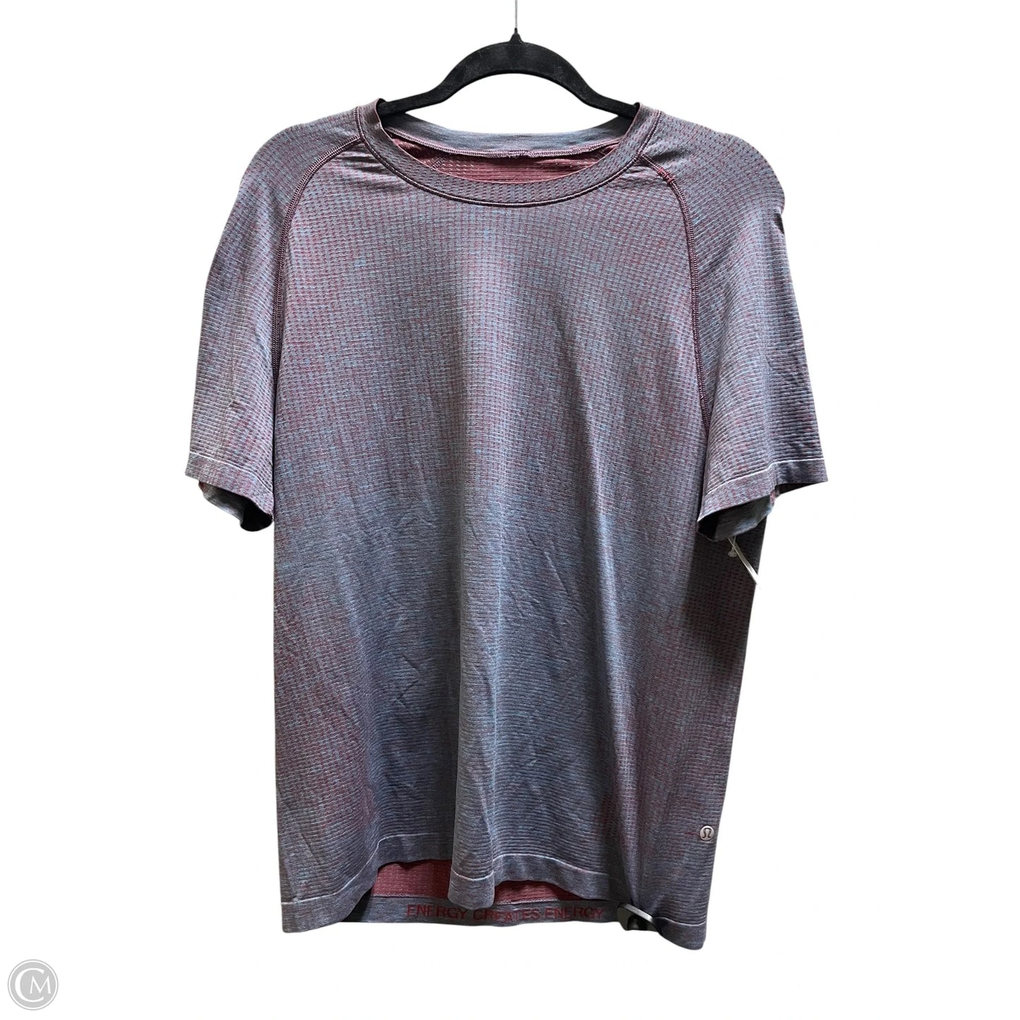 Athletic Top Short Sleeve By Lululemon In Blue, Size: L