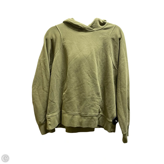Athletic Sweatshirt Hoodie By Lululemon In Green, Size: 10