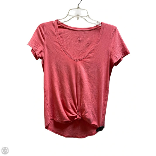 Top Short Sleeve By Lululemon In Pink, Size: S