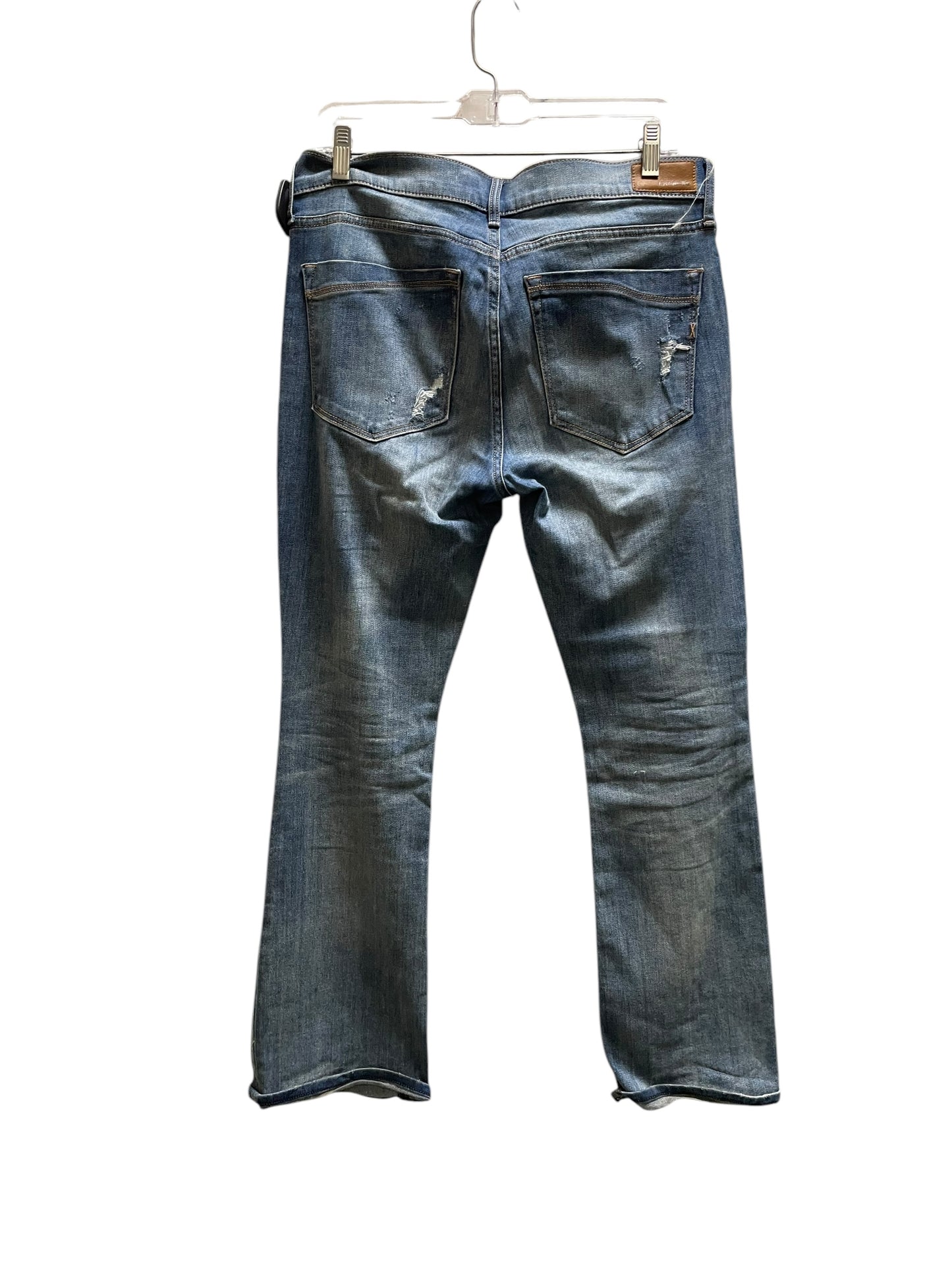 Jeans Straight By Express In Blue Denim, Size: 10