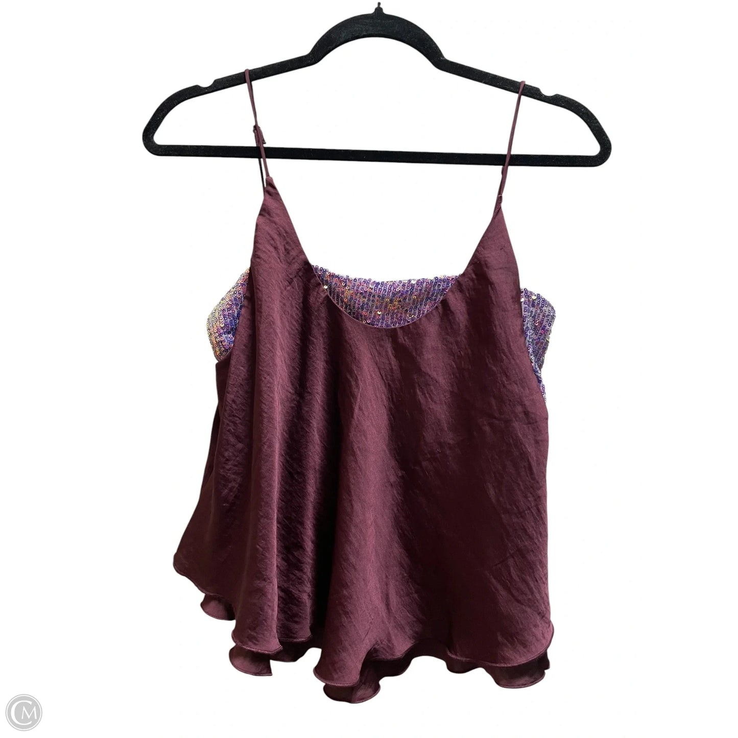 Top Sleeveless By Free People In Maroon, Size: S