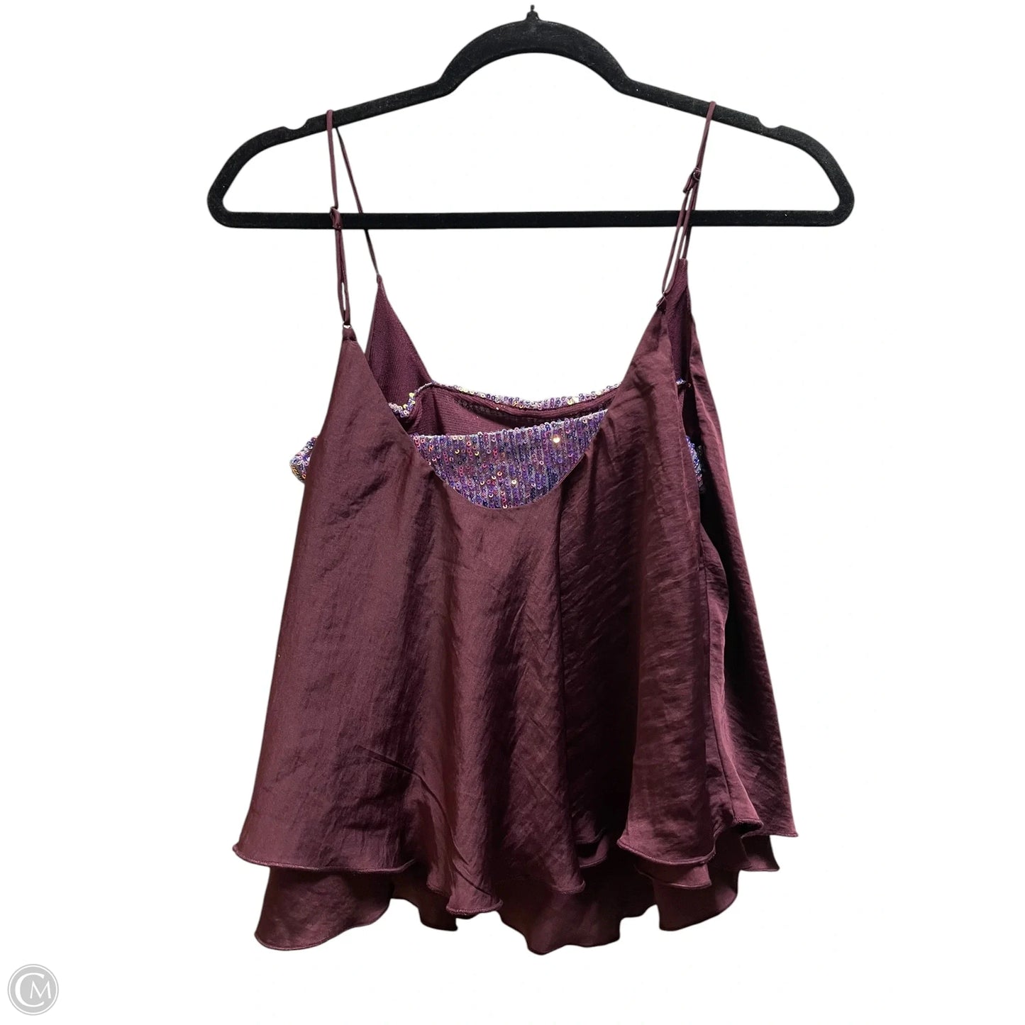 Top Sleeveless By Free People In Maroon, Size: S