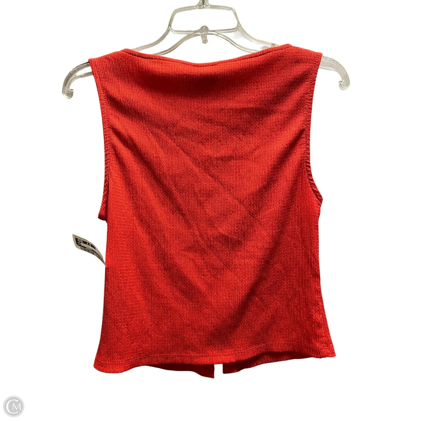 Top Sleeveless By Asos In Red, Size: M