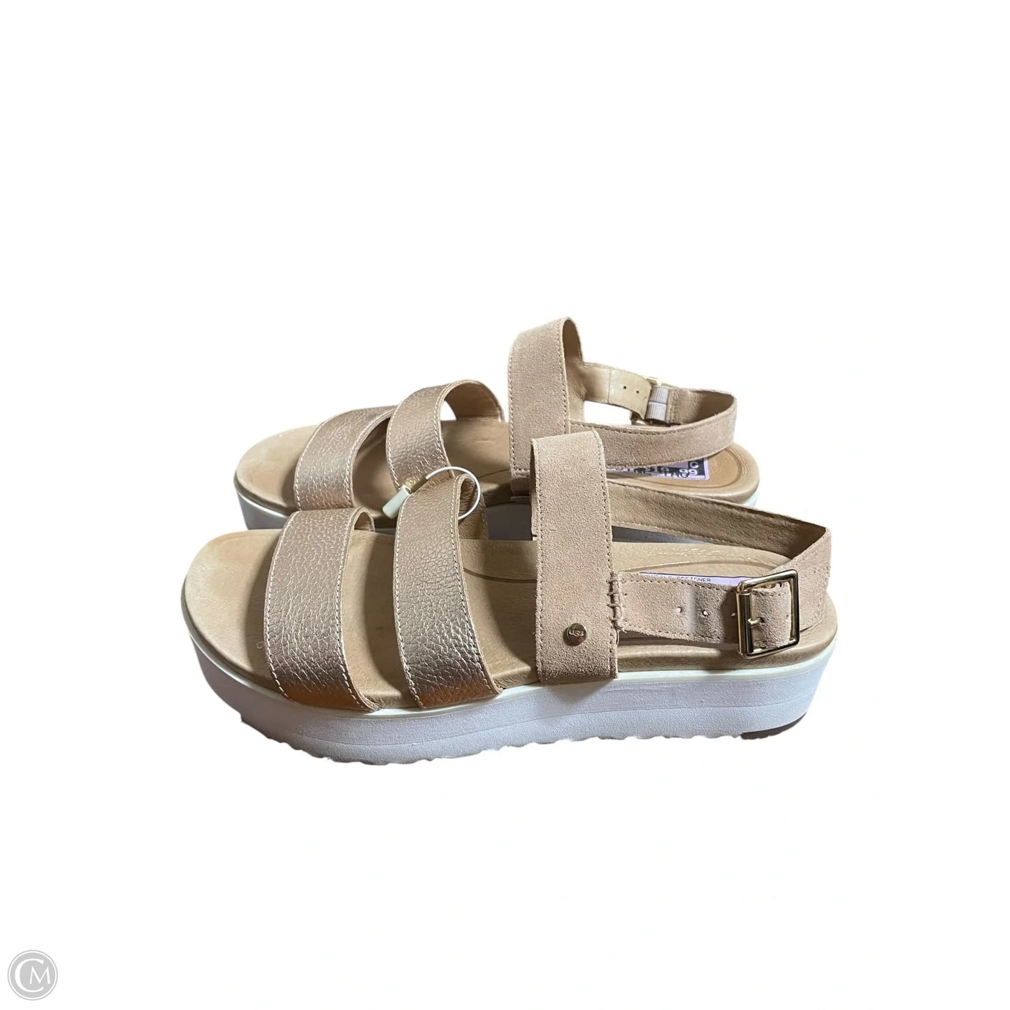 Sandals Designer By Ugg In Pink, Size: 9