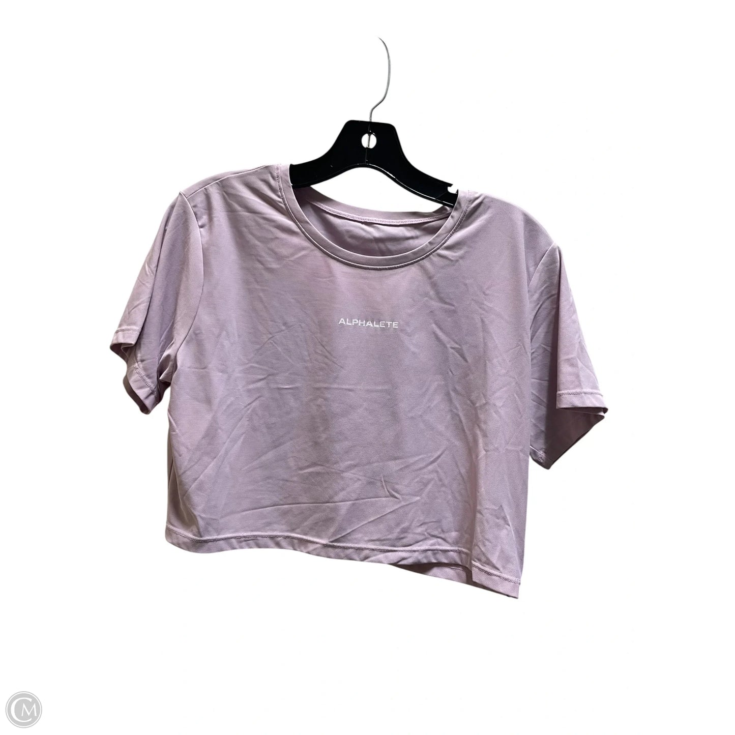 Top Short Sleeve By Alphalete In Purple, Size: M