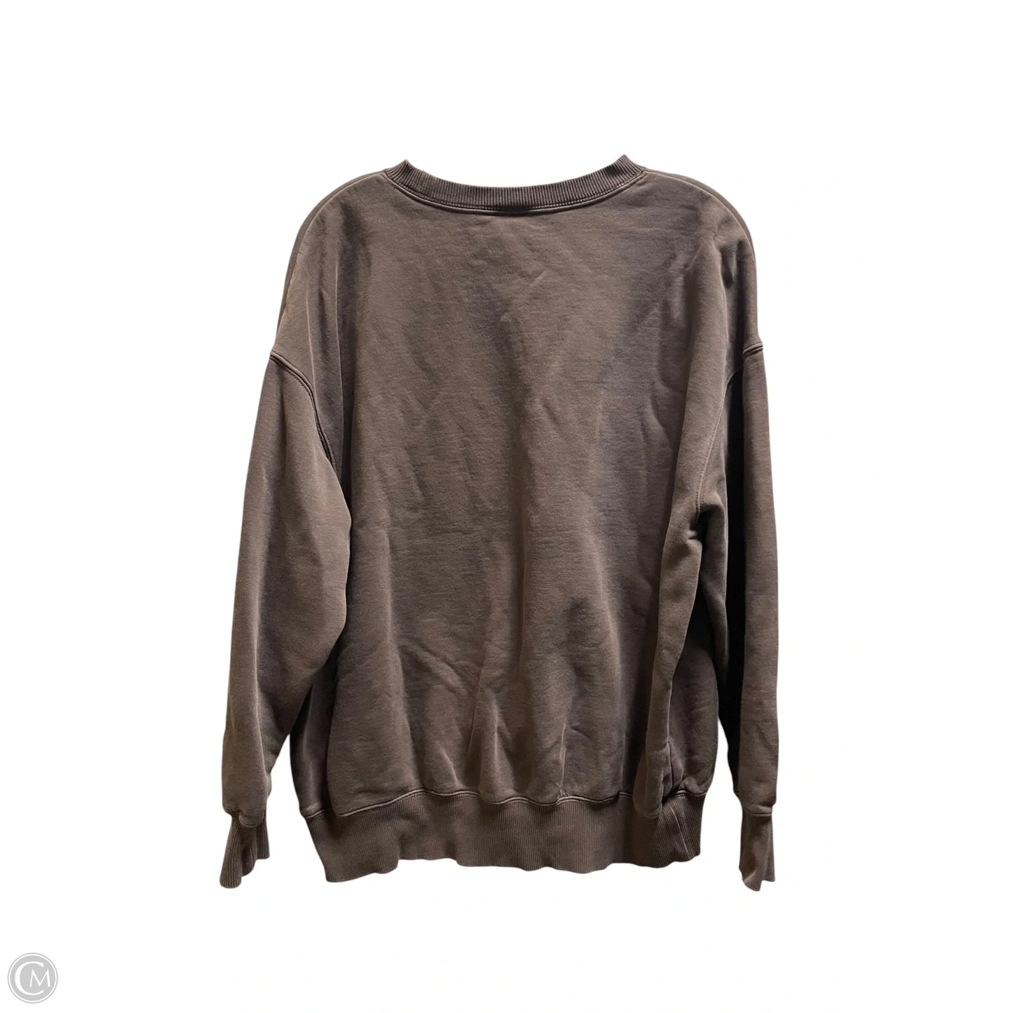 Athletic Sweatshirt Crewneck By Nike Apparel In Brown, Size: M