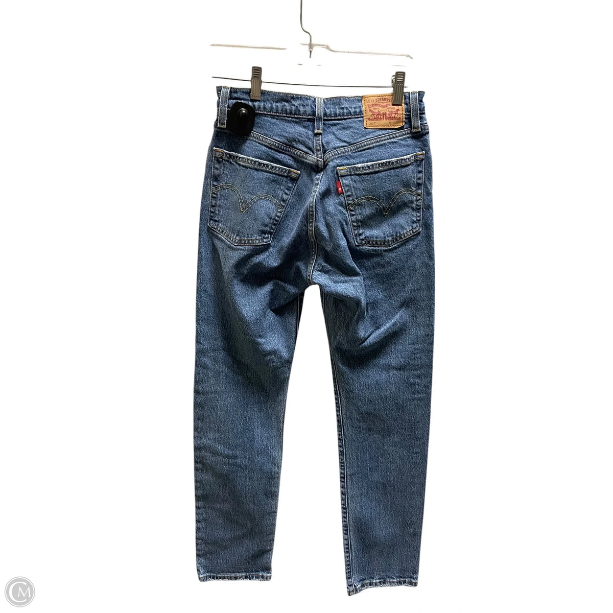 Jeans Straight By Levis In Blue Denim, Size: 0