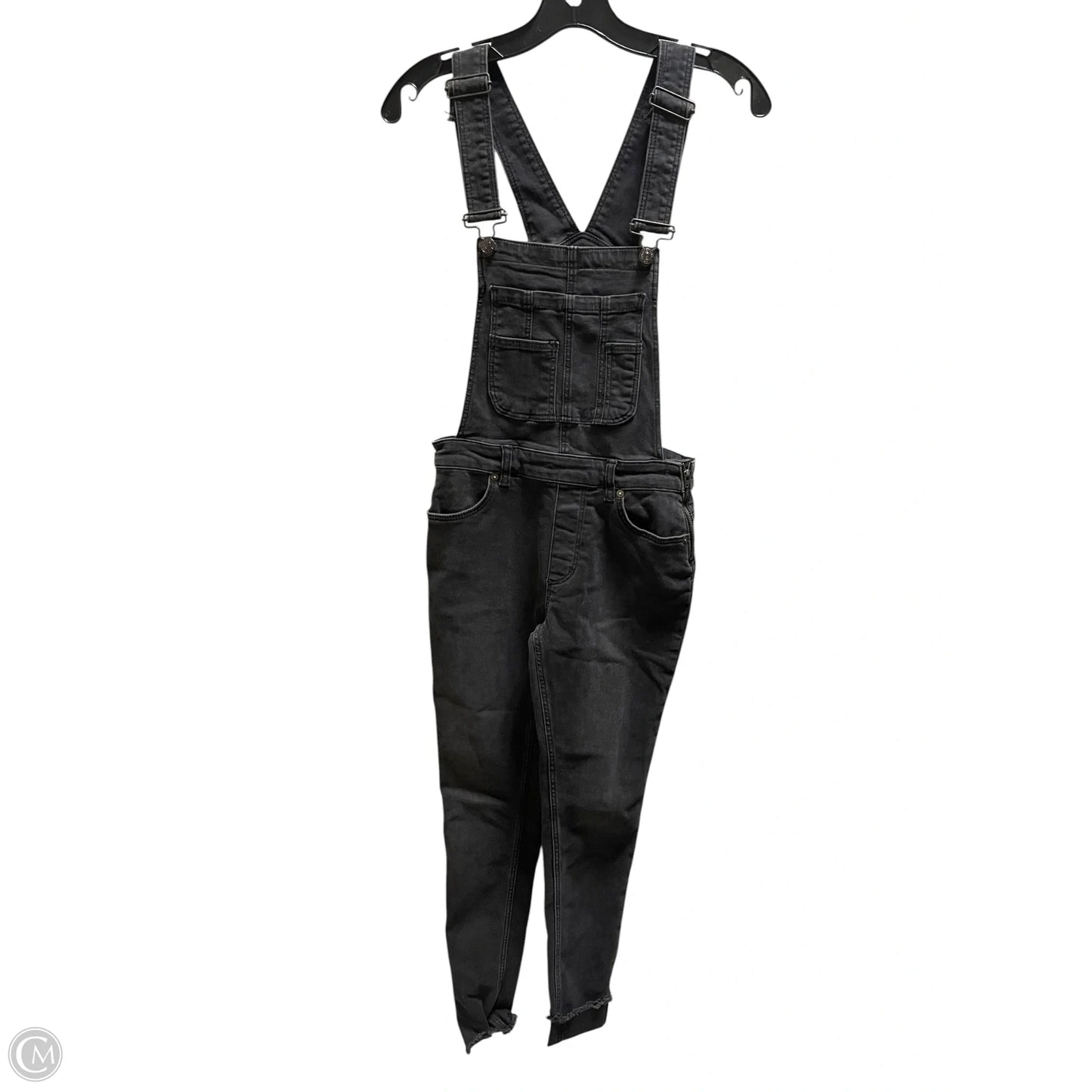 Overalls By Free People In Black Denim, Size: Xs