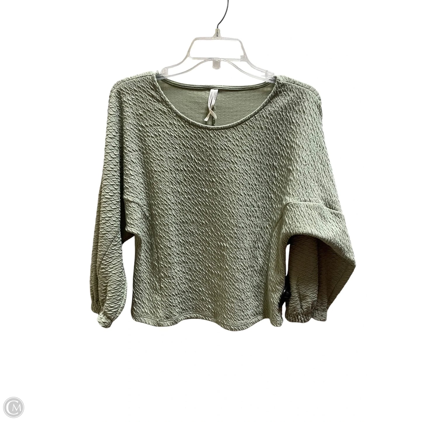 Top Long Sleeve By Anthropologie In Green, Size: Xs