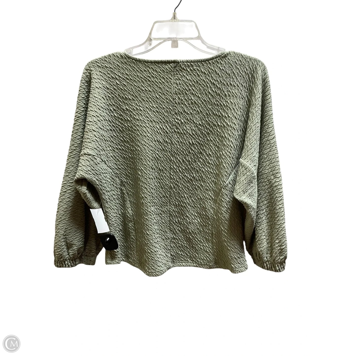 Top Long Sleeve By Anthropologie In Green, Size: Xs