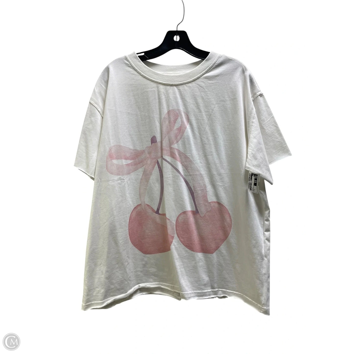 Top Short Sleeve By Clothes Mentor In White, Size: S