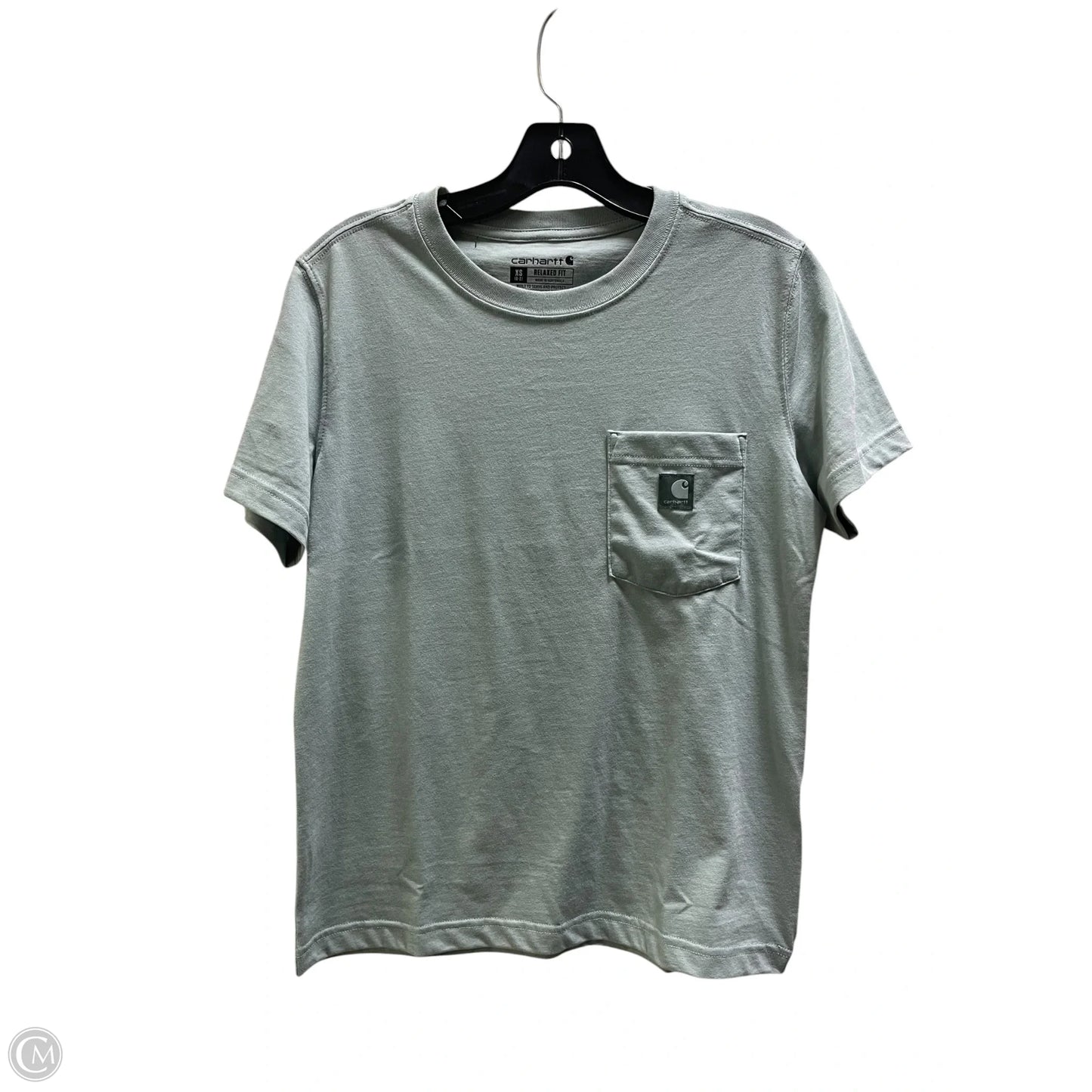 Top Short Sleeve By Carhartt In Blue, Size: Xs