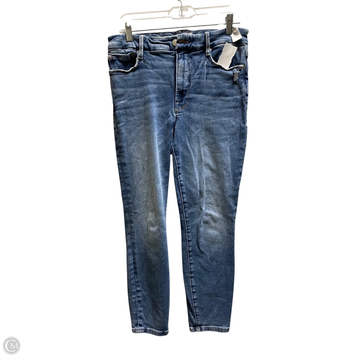 Jeans Skinny By Good American In Blue Denim, Size: 6