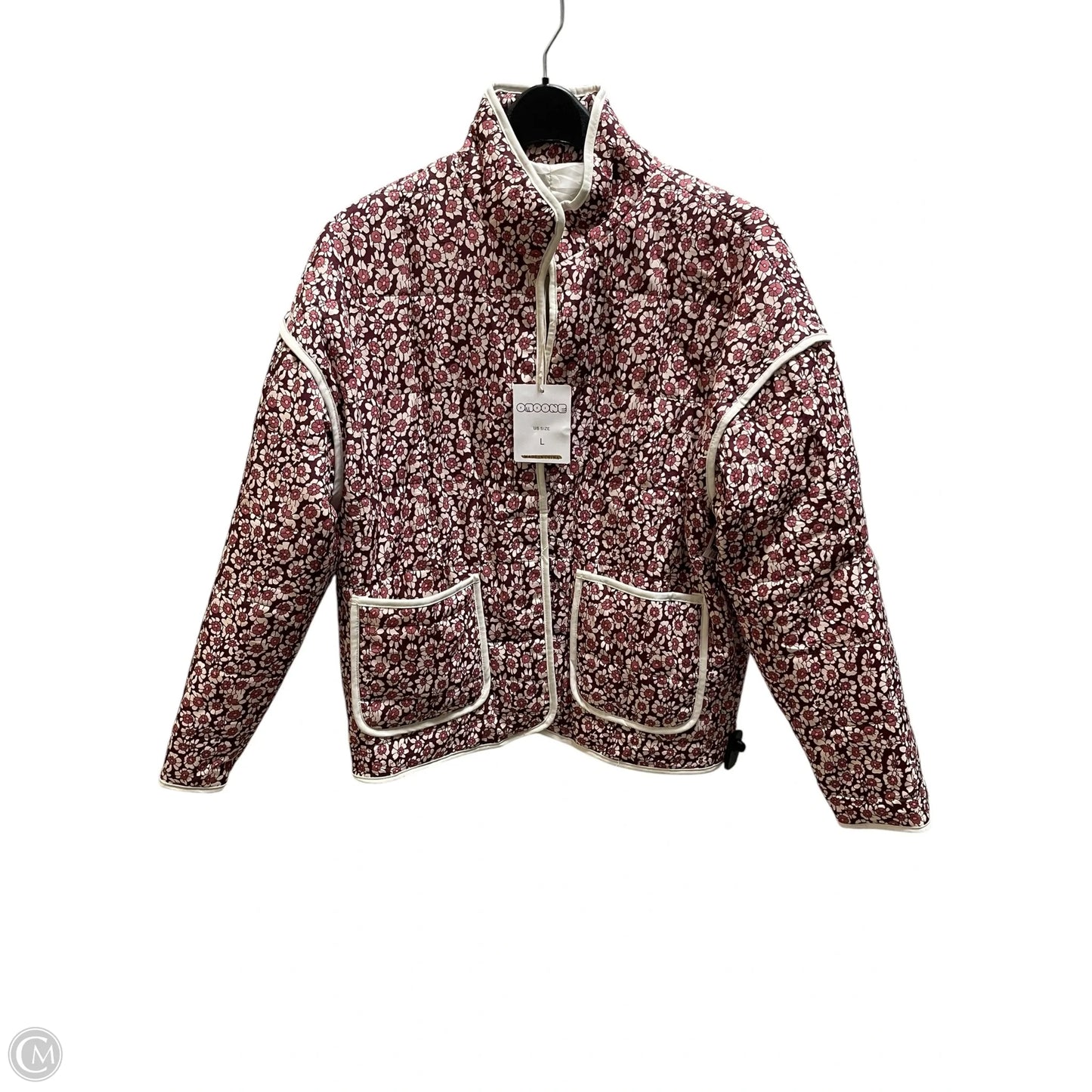 Coat Other By Clothes Mentor In Floral Print, Size: L
