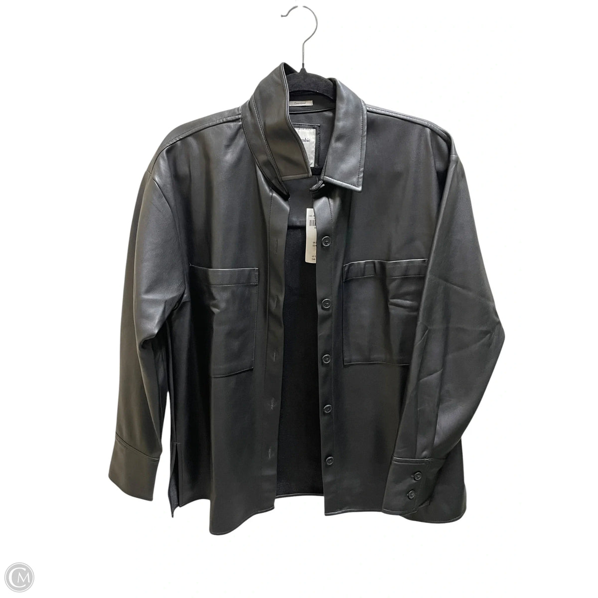 Jacket Leather By Abercrombie And Fitch In Black, Size: S
