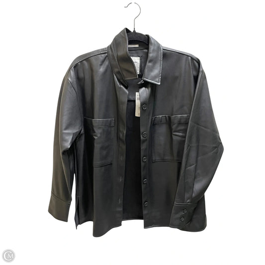 Jacket Leather By Abercrombie And Fitch In Black, Size: S