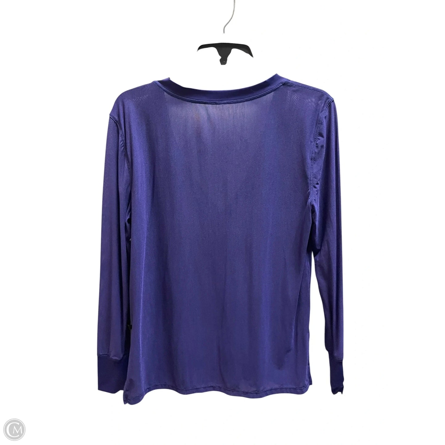 Athletic Top Long Sleeve Collar By Lululemon In Purple, Size: S