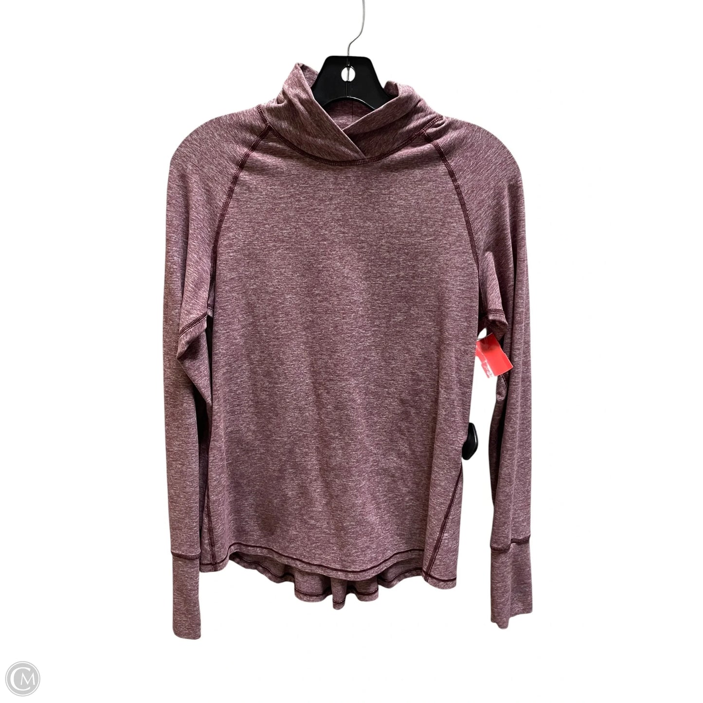 Athletic Top Long Sleeve Collar By Lululemon In Purple, Size: S