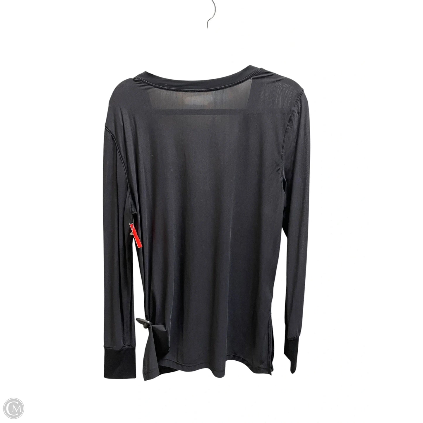 Athletic Top Long Sleeve Collar By Lululemon In Black, Size: S