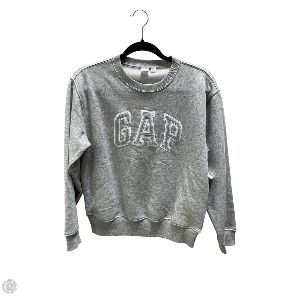 Sweatshirt Crewneck By Gap In Grey, Size: Xs