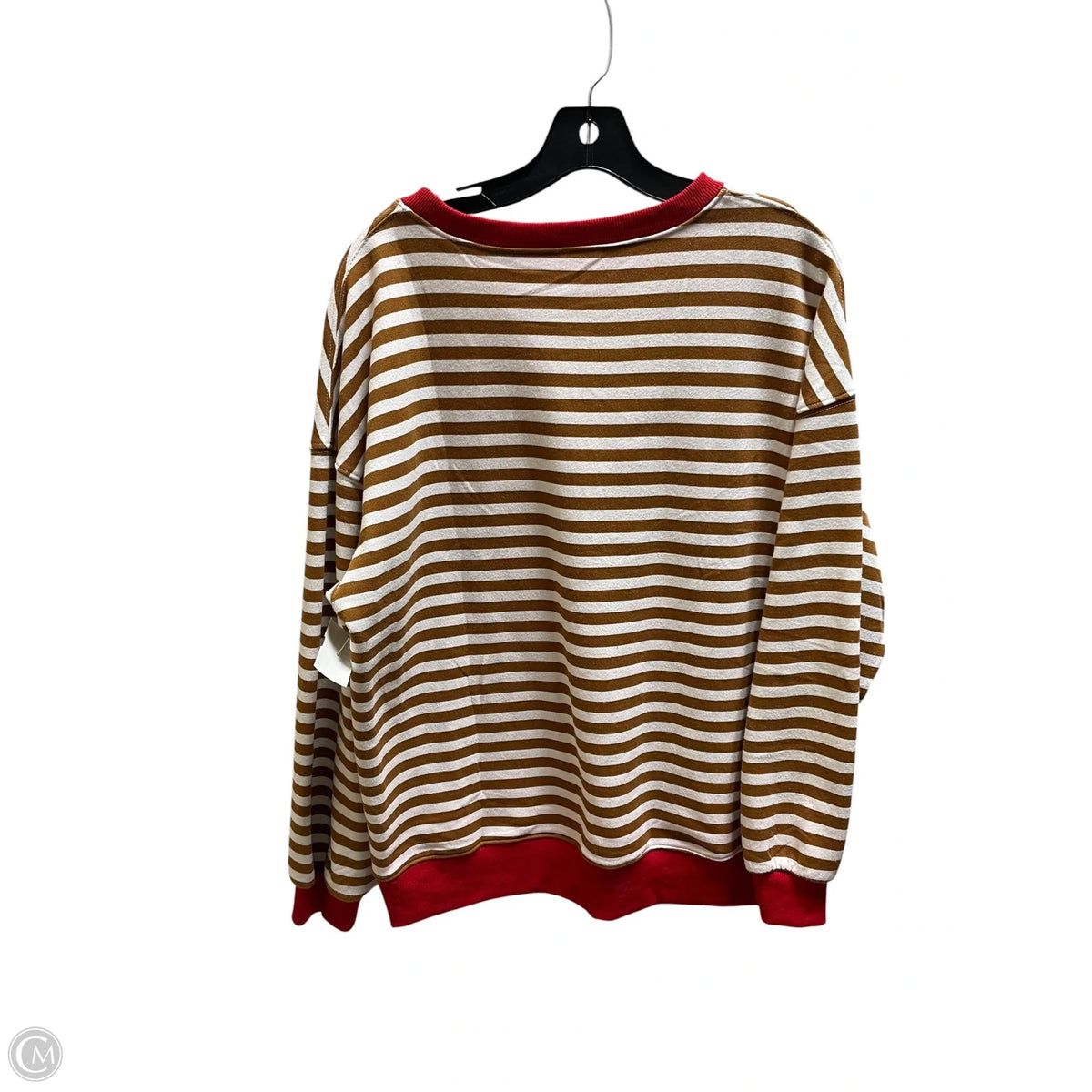 Sweatshirt Crewneck By Clothes Mentor In Striped Pattern, Size: S