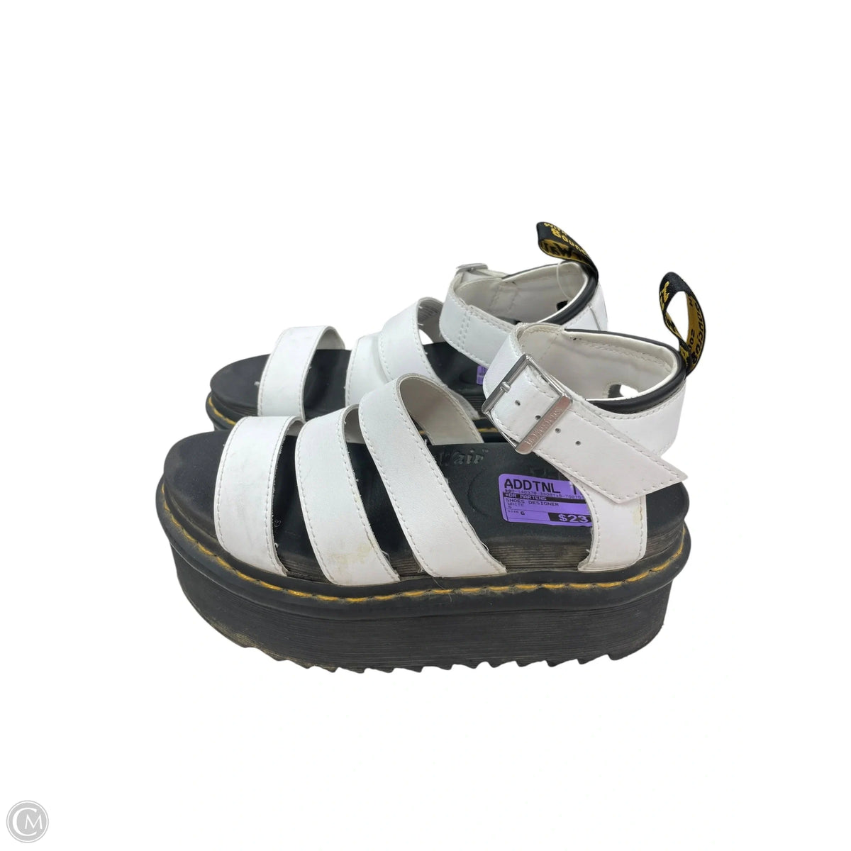 Shoes Designer By Dr Martens In White, Size: 6