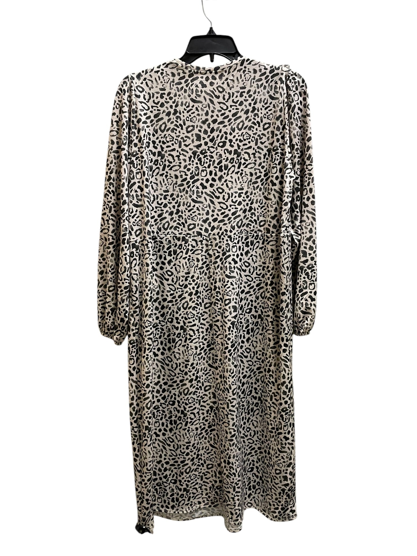 Dress Casual Midi By Zara In Animal Print, Size: S