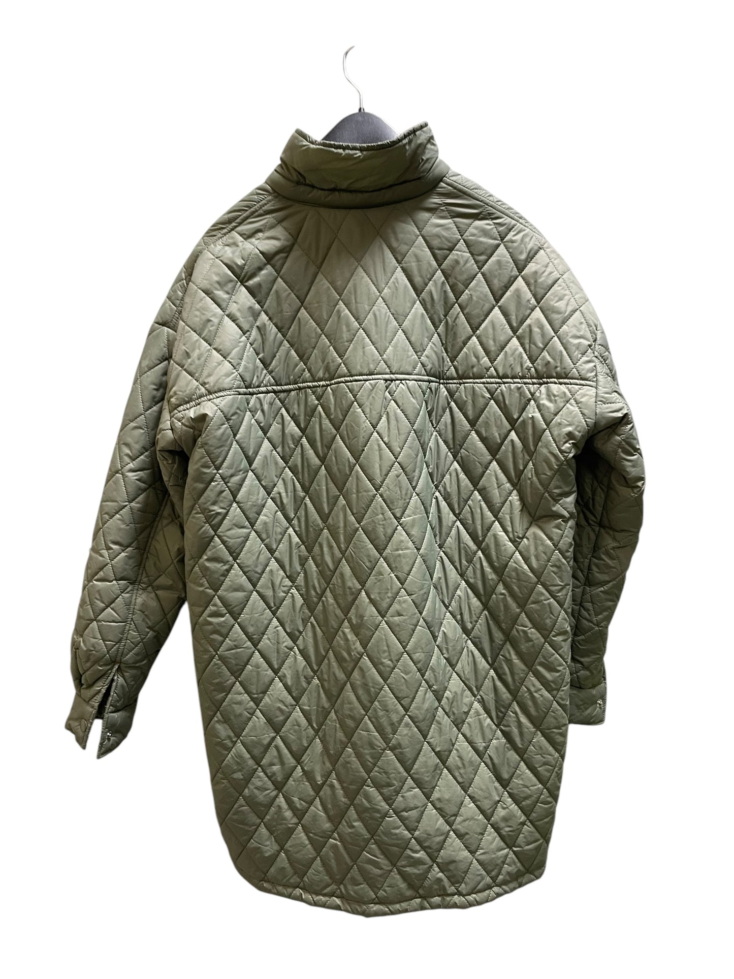 Jacket Puffer & Quilted By Forever 21 In Green, Size: S