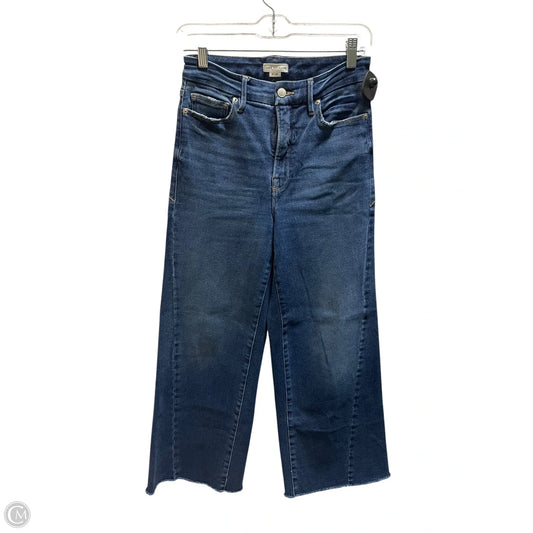 Jeans Wide Leg By Good American In Blue Denim, Size: 4