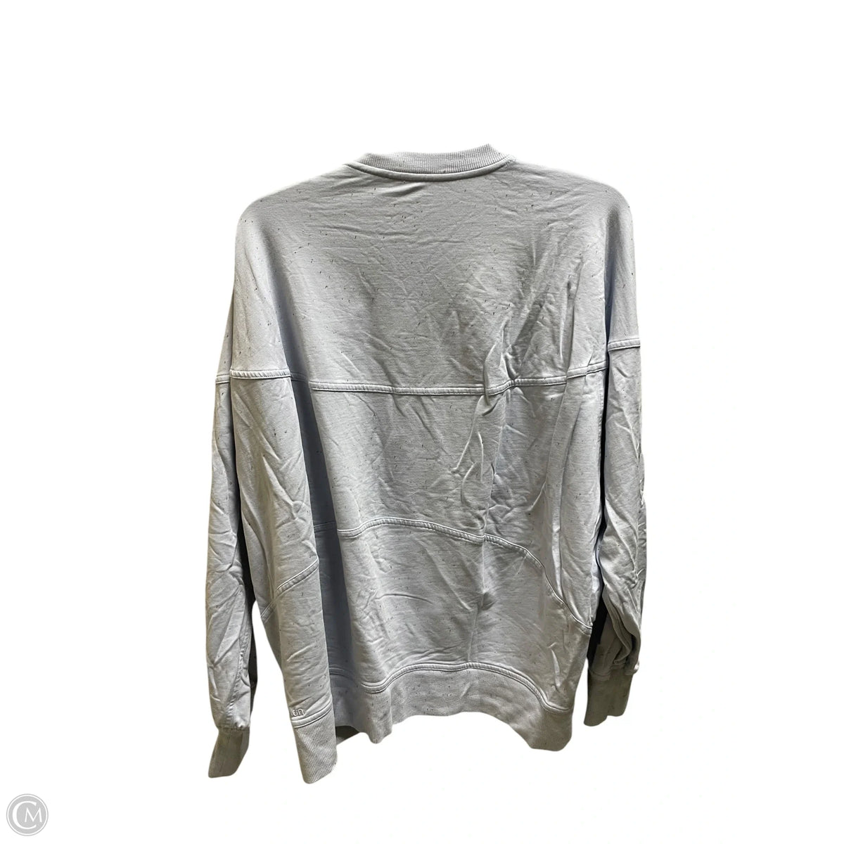 Athletic Top Long Sleeve Collar By Lululemon In Blue, Size: 12