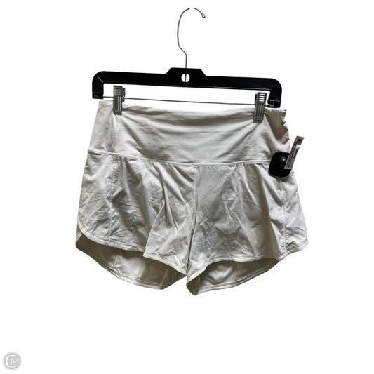 Athletic Shorts By Lululemon In White, Size: 6
