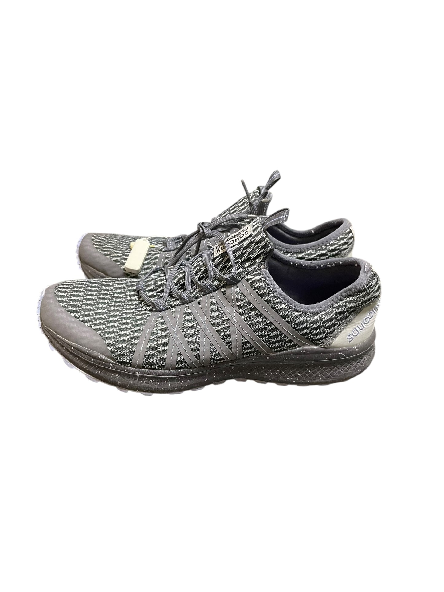 Shoes Athletic By Sacouny In Grey, Size: 10