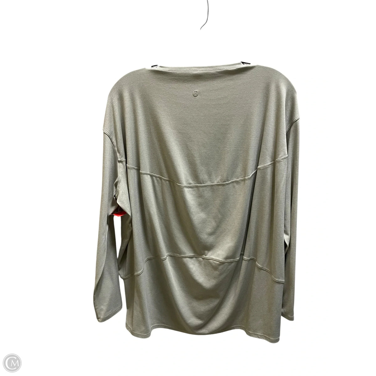 Athletic Top Long Sleeve Collar By Lululemon In Green, Size: 10