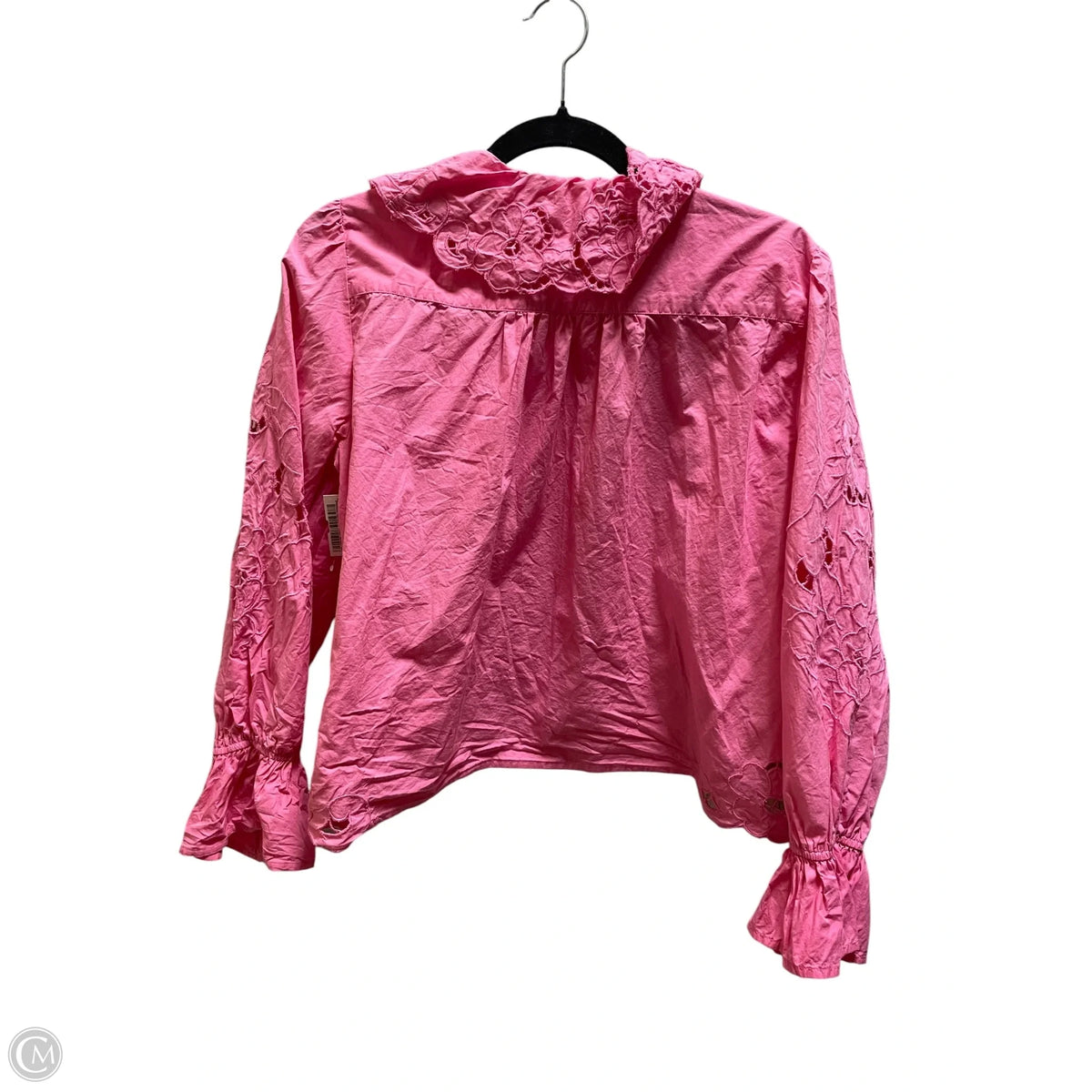 Top Long Sleeve By Free People In Pink, Size: S
