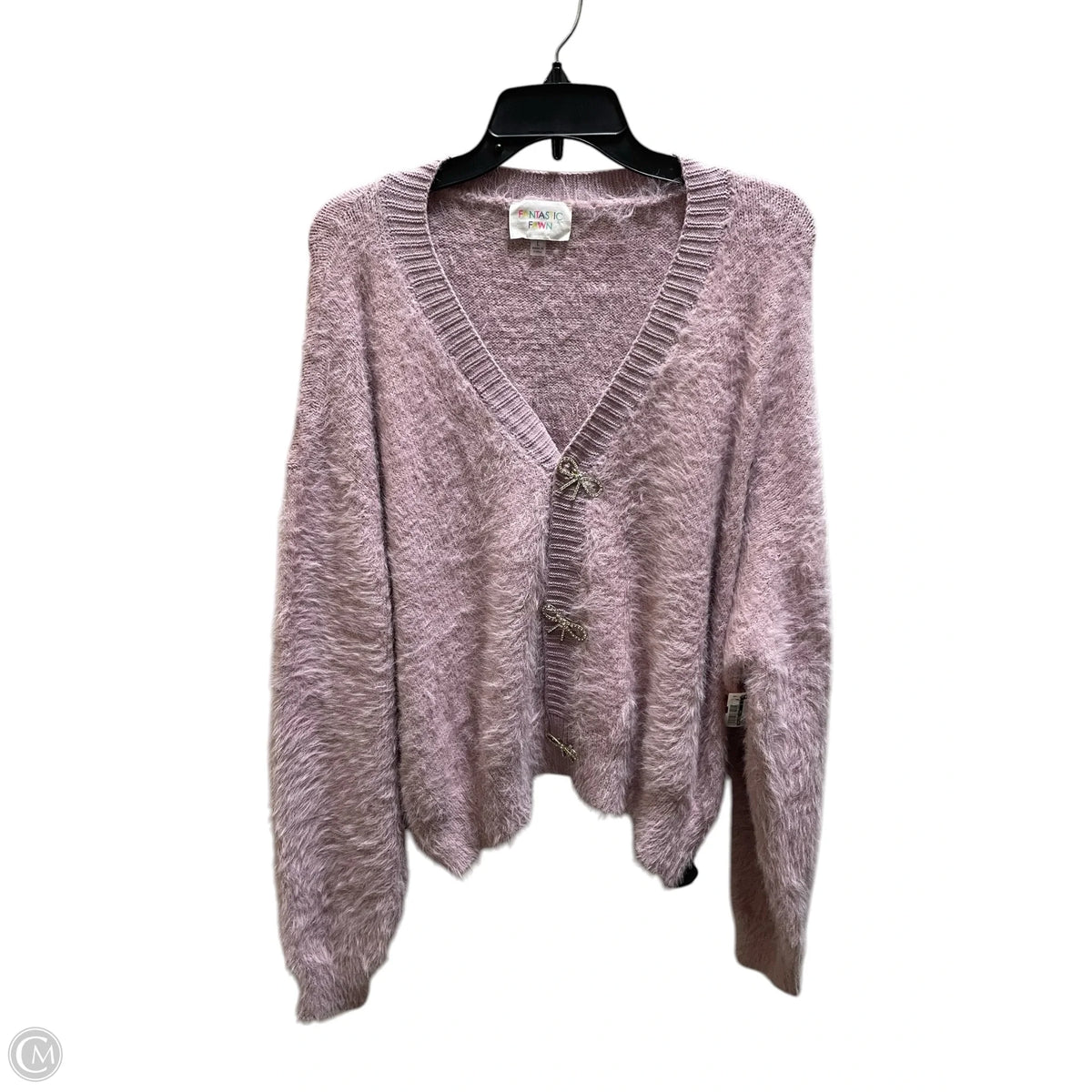 Cardigan By Fantastic Fawn In Purple, Size: L