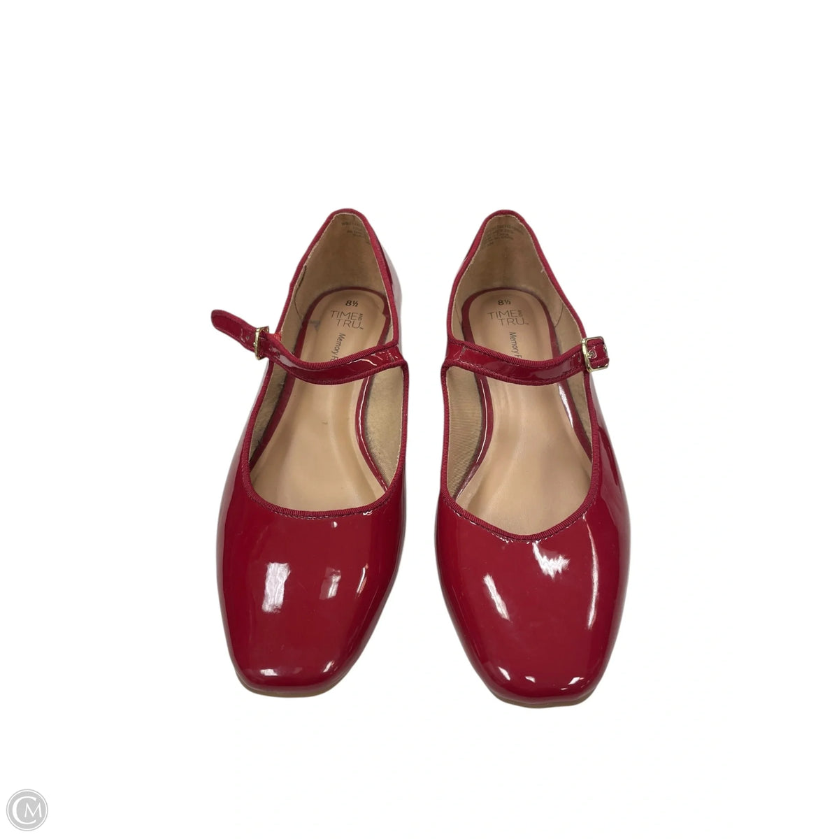 Shoes Flats By Time And Tru In Red, Size: 8.5