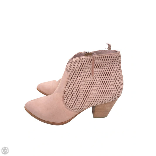 Boots Designer By Frye In Pink, Size: 8