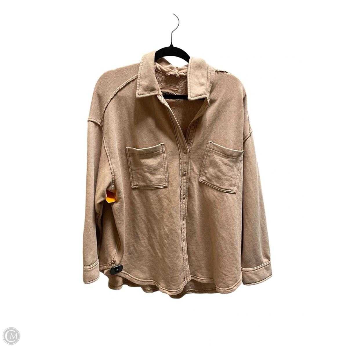 Top Long Sleeve By Aerie In Brown, Size: M