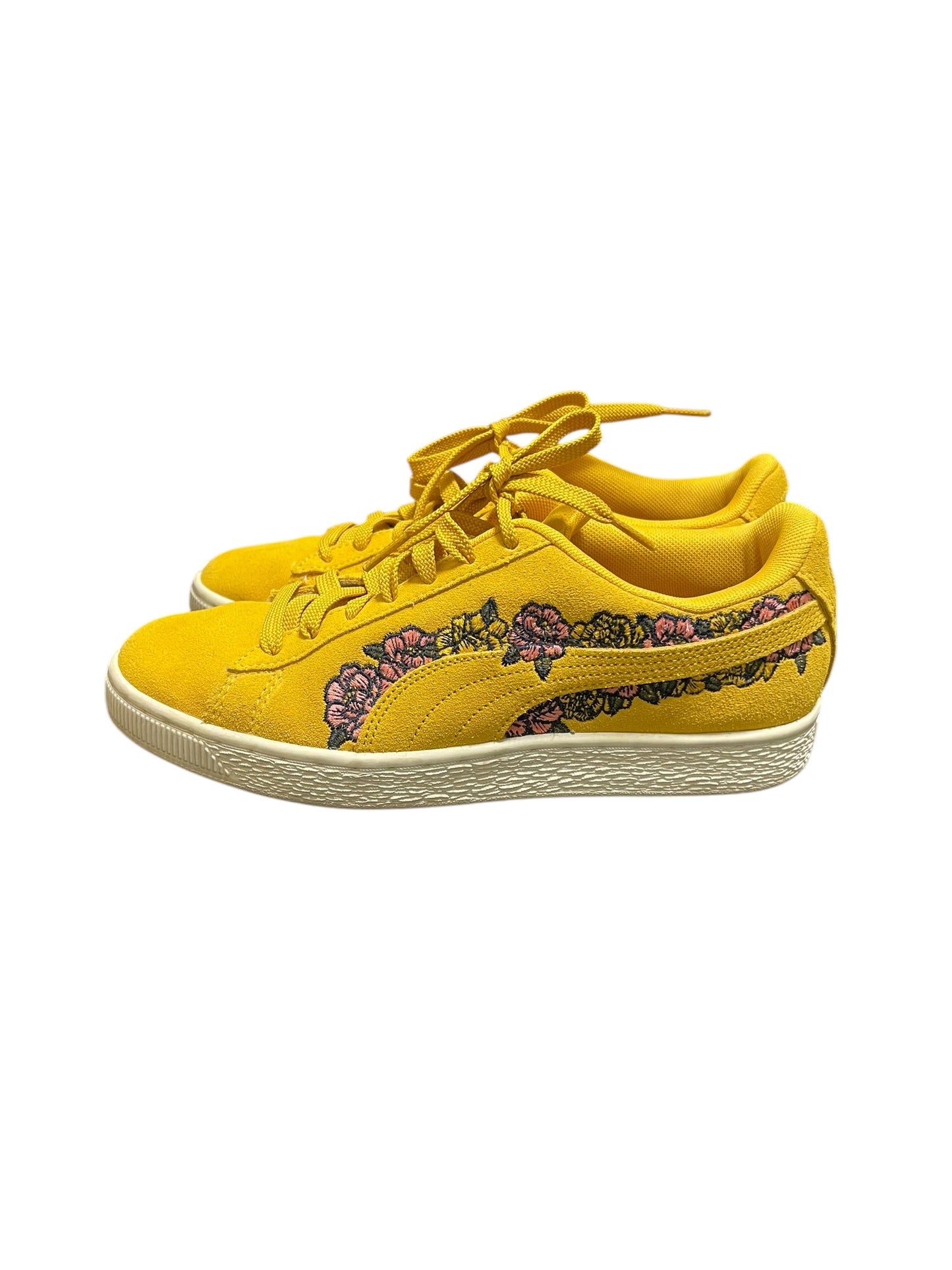 Shoes Sneakers By Puma In Yellow, Size: 8