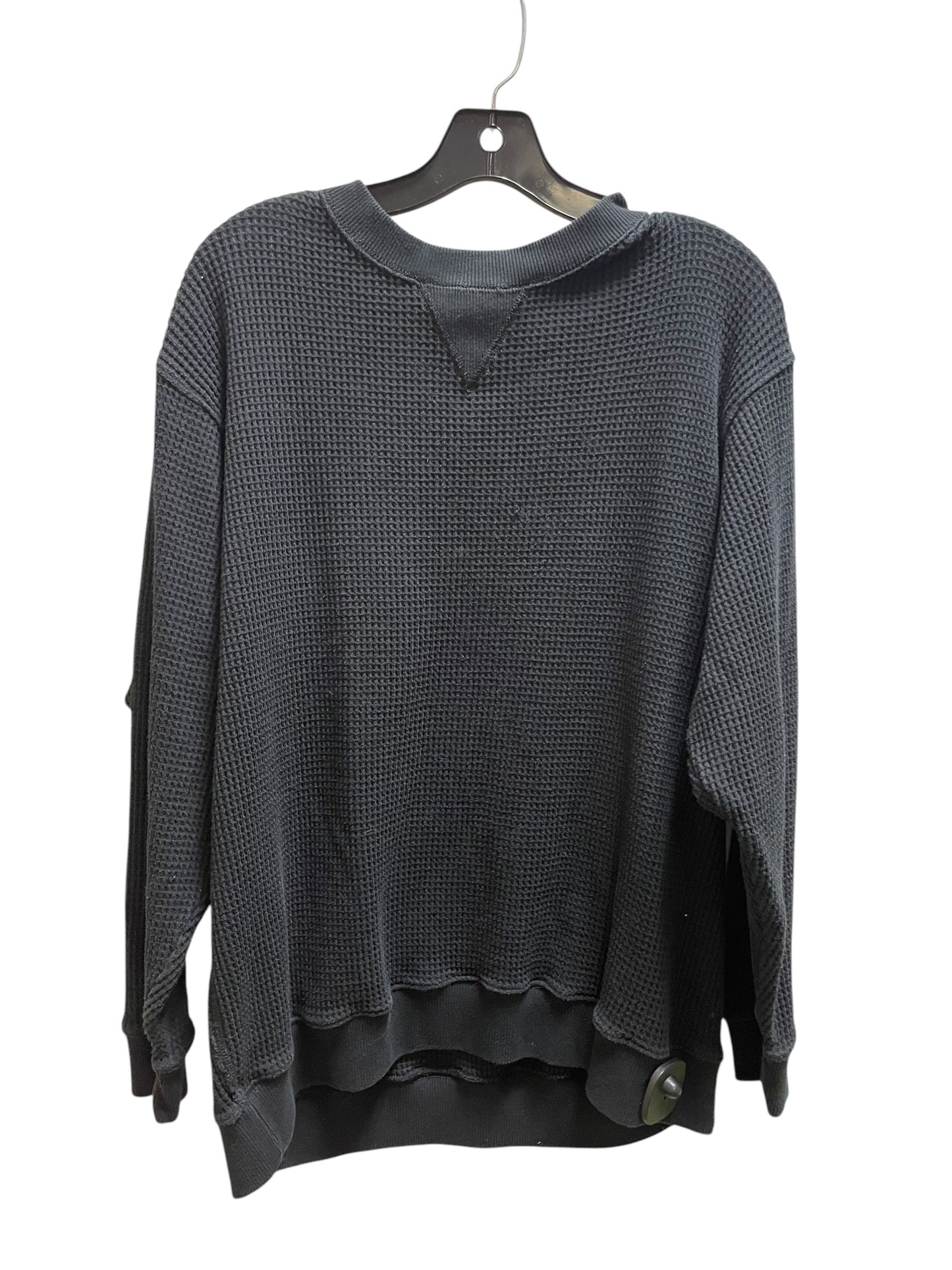 Top Long Sleeve By Aerie In Black, Size: M