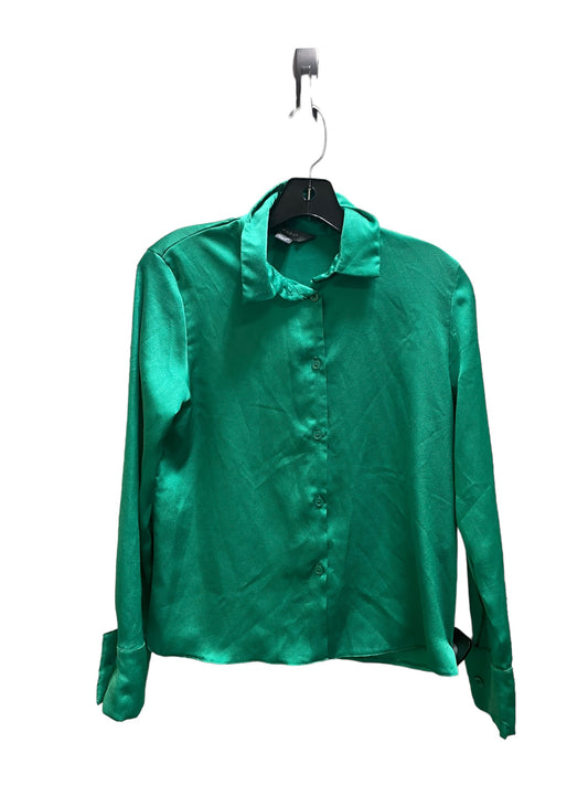 Top Long Sleeve By Primark In Green, Size: S