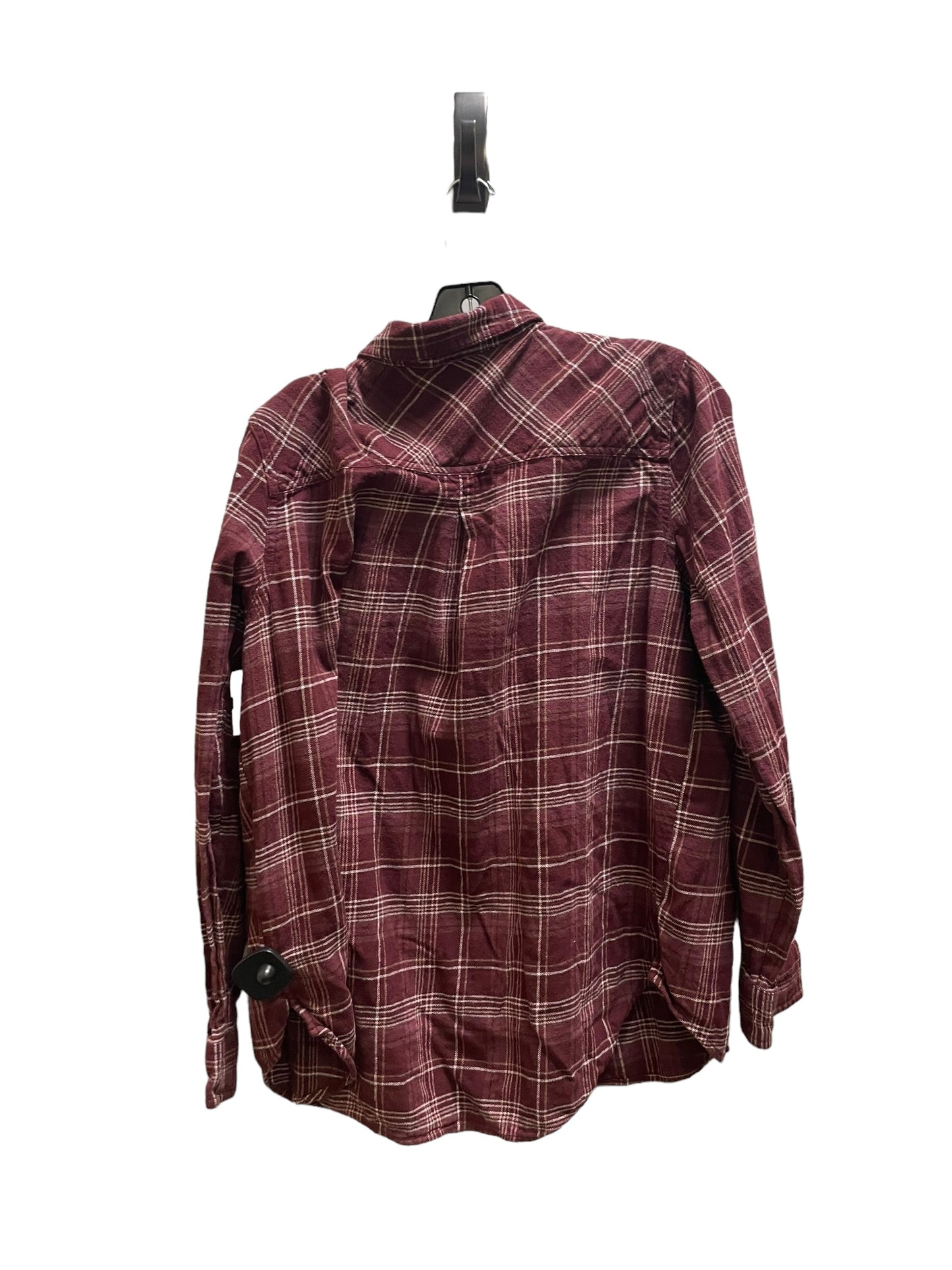 Top Long Sleeve By Sonoma In Plaid Pattern, Size: L