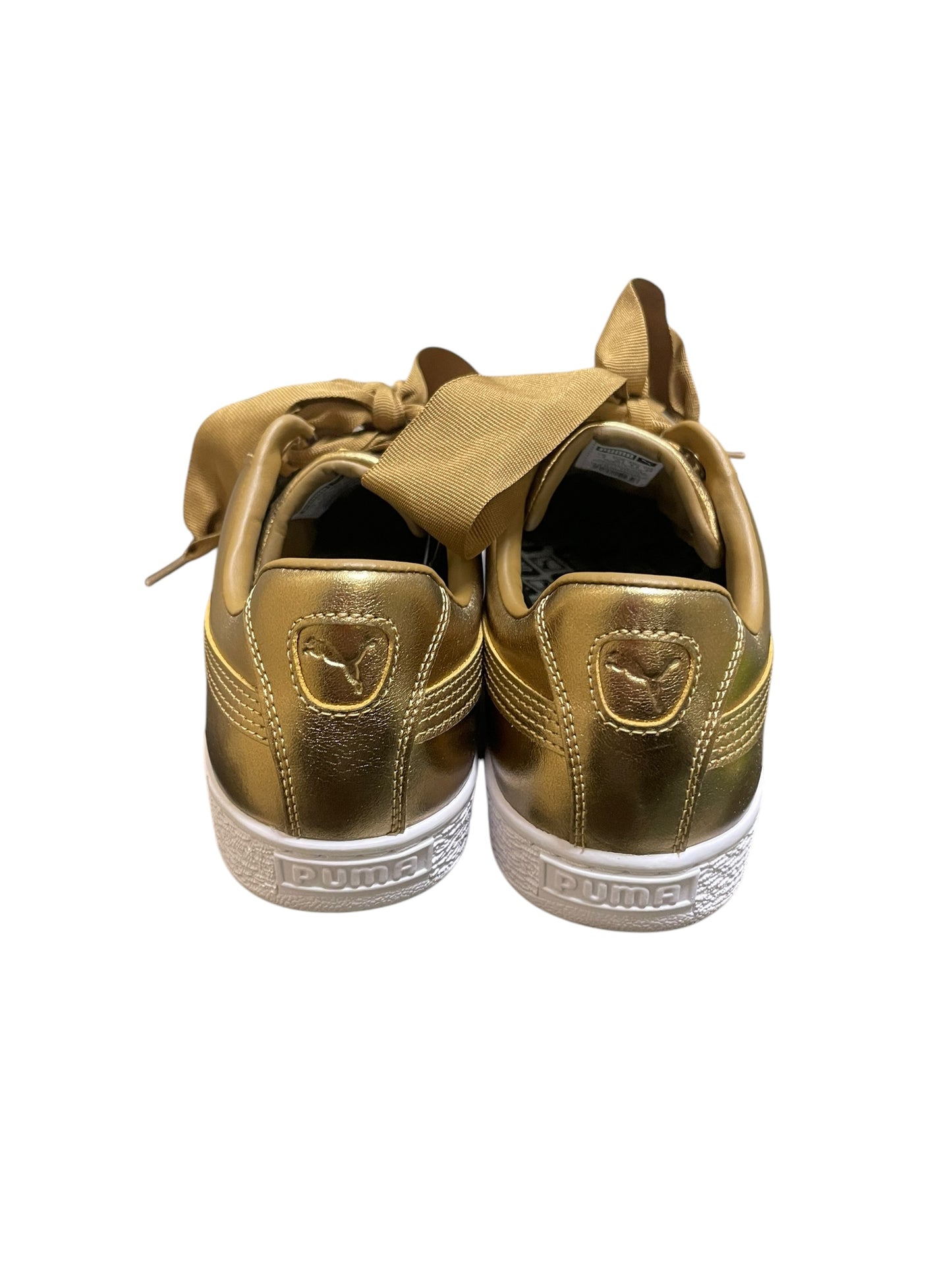 Shoes Sneakers By Puma In Gold, Size: 9.5