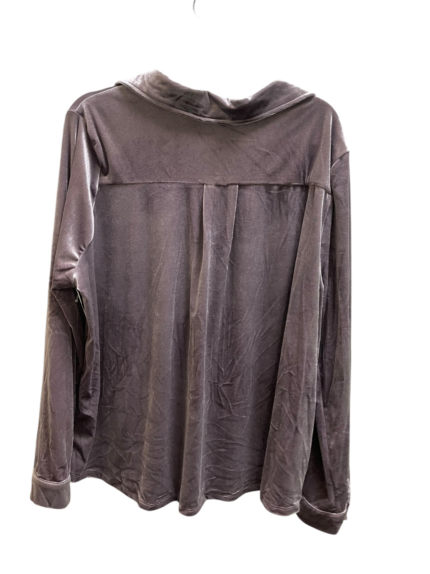 Top Long Sleeve By Easel In Purple, Size: 2x